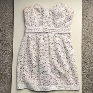 Mini Sweetheart Strapless White Dress Size 4